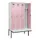locker met bank,voor scheiding van kleding,HxBxD 2120x1200x815mm,4vak