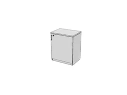 kantoorkast,HxBxD 720x600x445mm,Bl-wit