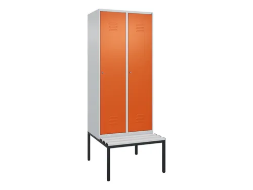 locker voor scheiding van kleding,HxBxD 2120x800x815mm,2vak