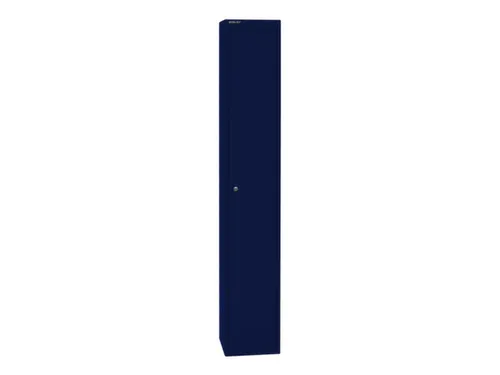 garderobekast,HxBxD 1802x305x305mm,1vak,cil.-slot,romp oxfordblauw