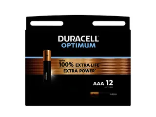 Batterij Duracell Optimum 12xAAA Alkaline 1.5V - 2