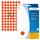 HERMA 2236 Multipurpose etiketten Rond 13mm Fluor Rood 1848 stuks