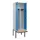 PBM-locker met bank,HxBxD 2120x600x815mm,2vak,vak B 300mm,draaigrendel