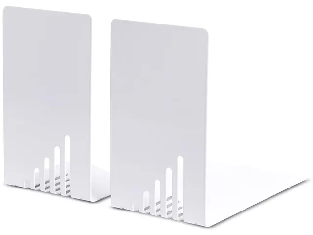 Boekensteun Uit Staal Wit2 Stuks