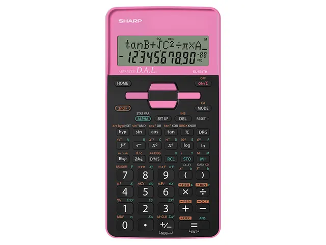 Calculator Sharp-EL531THBPK zwart-roze wetenschappelijk