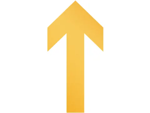 Verwijderbare vloersticker pijlvorm