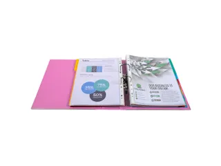 Ordner PP Prem'Touch A4maxi 80mm roze - 6