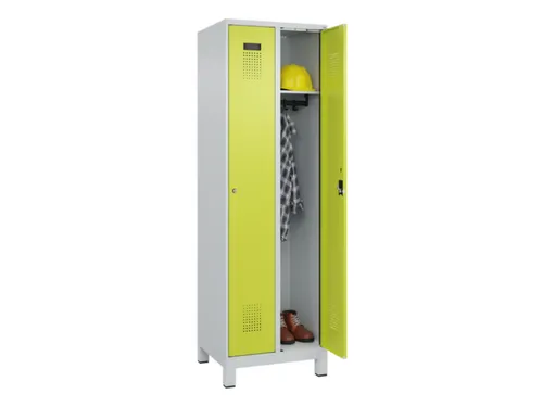 locker,HxBxD 1950x600x500mm,2vak,vak B 300mm,cil.-slot,voeten