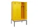 locker met bank,voor scheiding van kleding,HxBxD 2120x1200x815mm,3vak