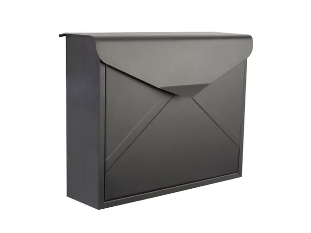 Brievenbus Mailbox Verona Mat Zwart Staal