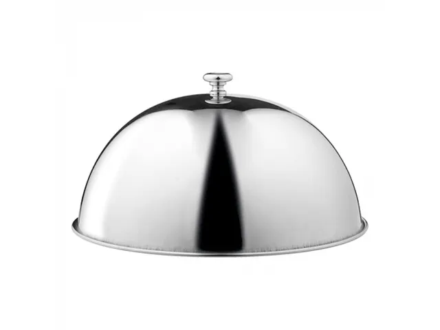 Cloche couvre-assiette Ø26cm inox avec bouton