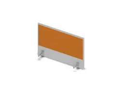 opzetpaneel bureau aanbouw zijkant MP-lichtgrijs BN3005-geel 800mm