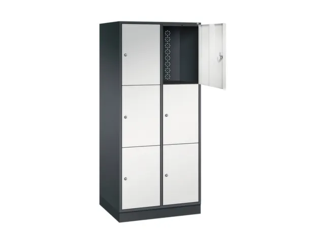 grootvolume-lockersysteem,RAL 7021/RAL 7035,HxBxD 1950x820x600mm