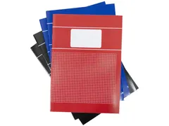 Schrift SOHO Basic A4 ruit 5x5mm 80 pagina's 60gr assorti 5 stuks