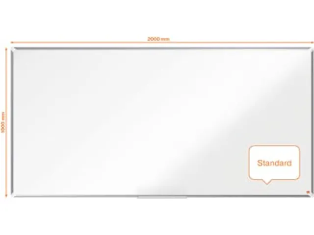 Nobo Whiteboard 100x200cm Staal Premium Plus Magnetisch