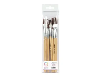 Kwast Qrea synthetisch set à 5 breedtes - 1