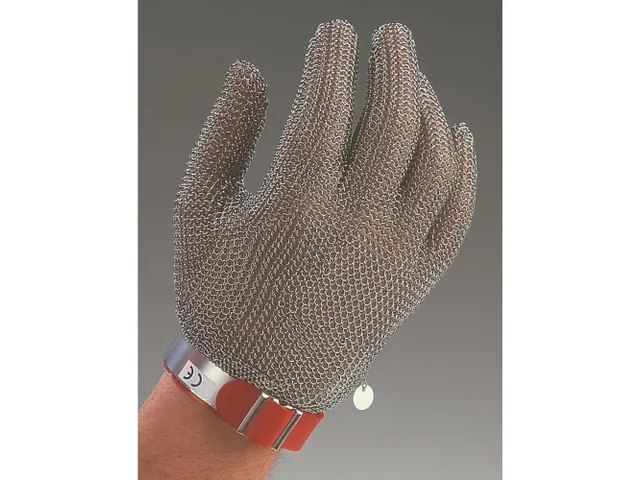 Franz Mensch snijbestendig RVS linker maliënkolderhandschoen, maat S,