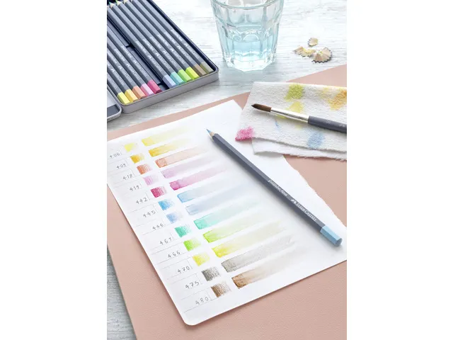 Crayon aquarelle Faber-Castell Goldfaber Pastel rouge écarlate 418