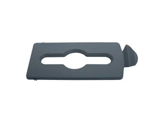 Deksel Rubbermaid Slim Jim Recyclestation inwerpopening voor gemengde - 1