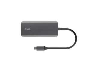 Adapter Trust Dalyx 6-in-1 USB-C multipoort grijs - 5