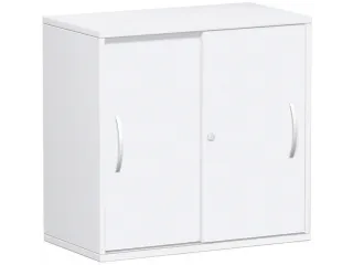 schuifdeurkast,HxBxD 798x800x425mm,1xhouten vloer,2ordnerhoogte - 1