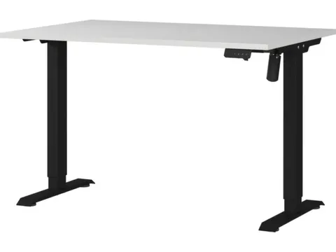 Elektrisch ihv bureau,HxBxD 710-1190x1200x800mm,blad lichtgrijs