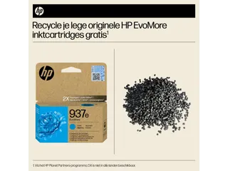 Inktcartridge HP 4S6W6NE 937E Evomore blauw - 10