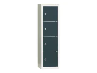 lockerkast,HxBxD 778x225x200mm,1x4vakken,RAL7035,front RAL7016 - 2