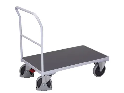 duwbeugelwagen,draagverm. 500kg,laadvl. LxB 1060x600mm,houtplaat