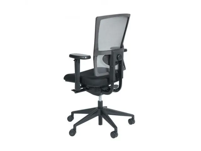 Siège de bureau 400 NPR tissu noir/dossier Mesh noir/piètement noir