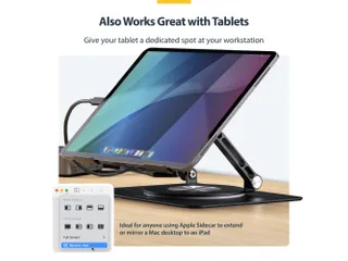 Draaibare Laptopstandaard Zilver tot 5kg Laptops - 5