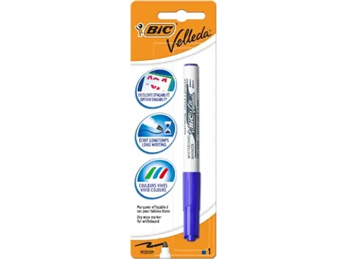 Bic Velleda whiteboardmarker 1741, blauw, op blister