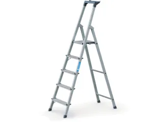 Trap,aluminium,treden diepte 8cm,platformhoogte 1,03m,enkelzijdig - 2