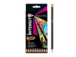 Kleurpotloden Bic Intensity Premium assorti etui à 12 stuks