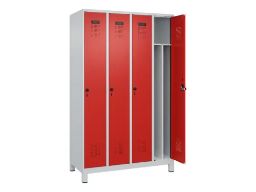 locker voor scheiding van kleding,HxBxD 1950x1200x500mm,4vak