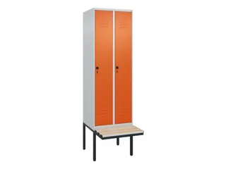 locker voor scheiding van kleding,HxBxD 2120x600x815mm,2vak - 1