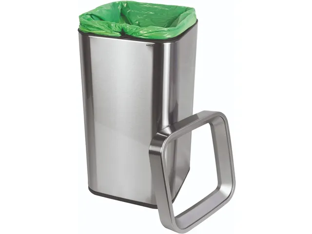 Afvalbak MAUL Prime 30 liter met inwerpopening rvs