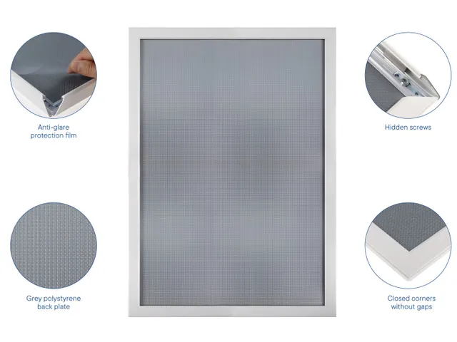 Kliklijst Europel A2 25mm mat wit