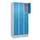 lockerkast,HxBxD 1950x900x500mm,3x3vakken,vak B 300mm,cil.-slot,sokkel