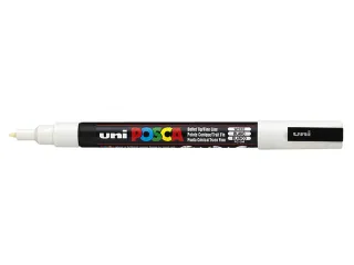 Verfstift Posca PC3M Fijne punt 0,9-1,3mm Wit - 1