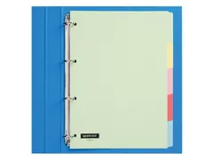 Tabbladen Quantore A4 4-gaats 5-delig assorti karton