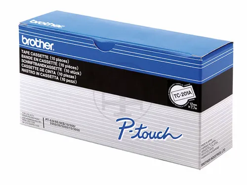 Tc-201a Brother Pt 12mm zwart op wit (10)