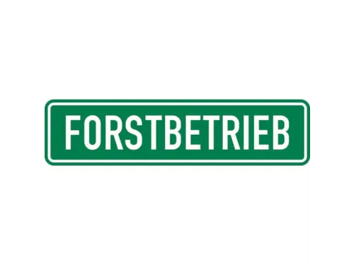 aanwijzingsbord,Bosbouw,folie,groen/wit,zelfklevend,HxB 125x500mm