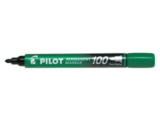 Pilot Permanent Marker 100 Rond Fijne punt Groen - 1