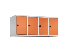 opzetkast,v. locker,4vak.,vak B 300mm,HxBxD 500x1200x500mm,vleugeldeur