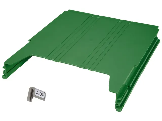 wandsorteerder,opbergvak,v. 34,HxBxD 42x262x302mm,plank(en) ABS,groen