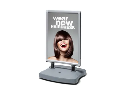 Stoepbord Windtalker City Plastic Voet A1 Zilver