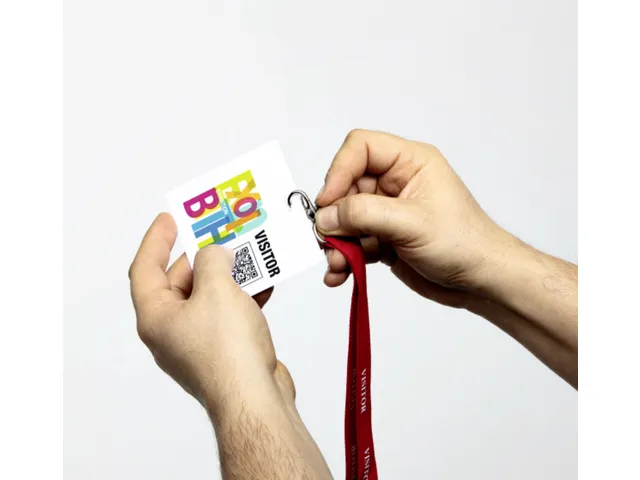 Badge visiteur Durable 97x86mm