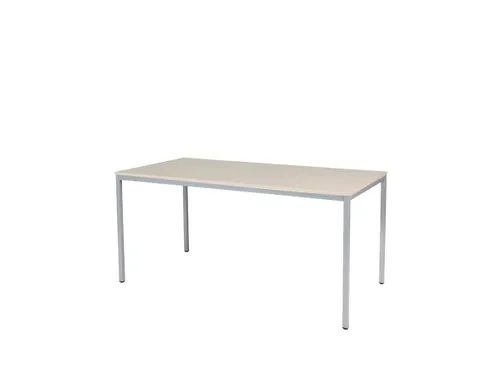Domino Basic Tafel Vaste Hoogte 1600x800mm Robson Eiken Alu 4-Poots