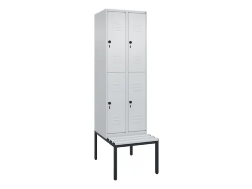 Dubbeldekse dekenkist,HxBxD 2120x600x815mm,2x2vak.,vak B 300mm